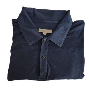Onia Polo Shirt Mens‎ XXL Cotton Modal Casual Golf Outdoor Navy Blue Soft